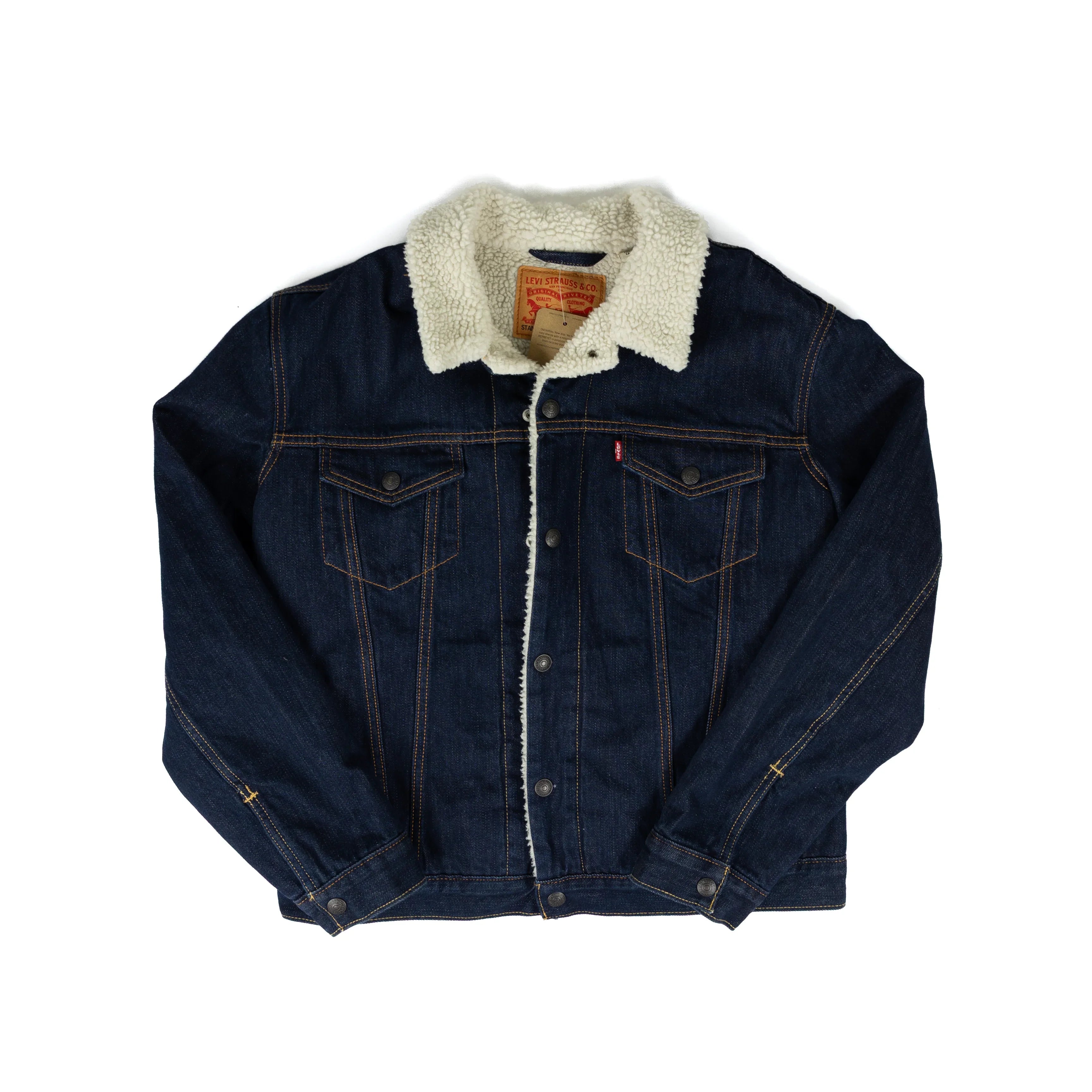 Men's Levi Juniper Rinse Sherpa Trucker Jacket