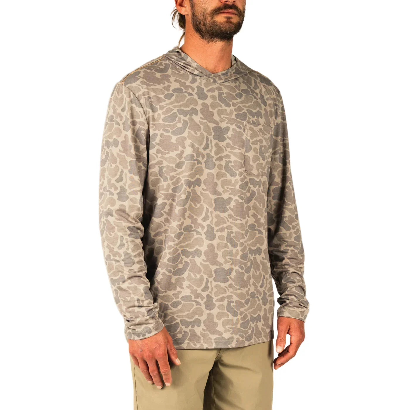Men's Marsh Wear Khaki Mallard Camo Buxton Tech Hoodie