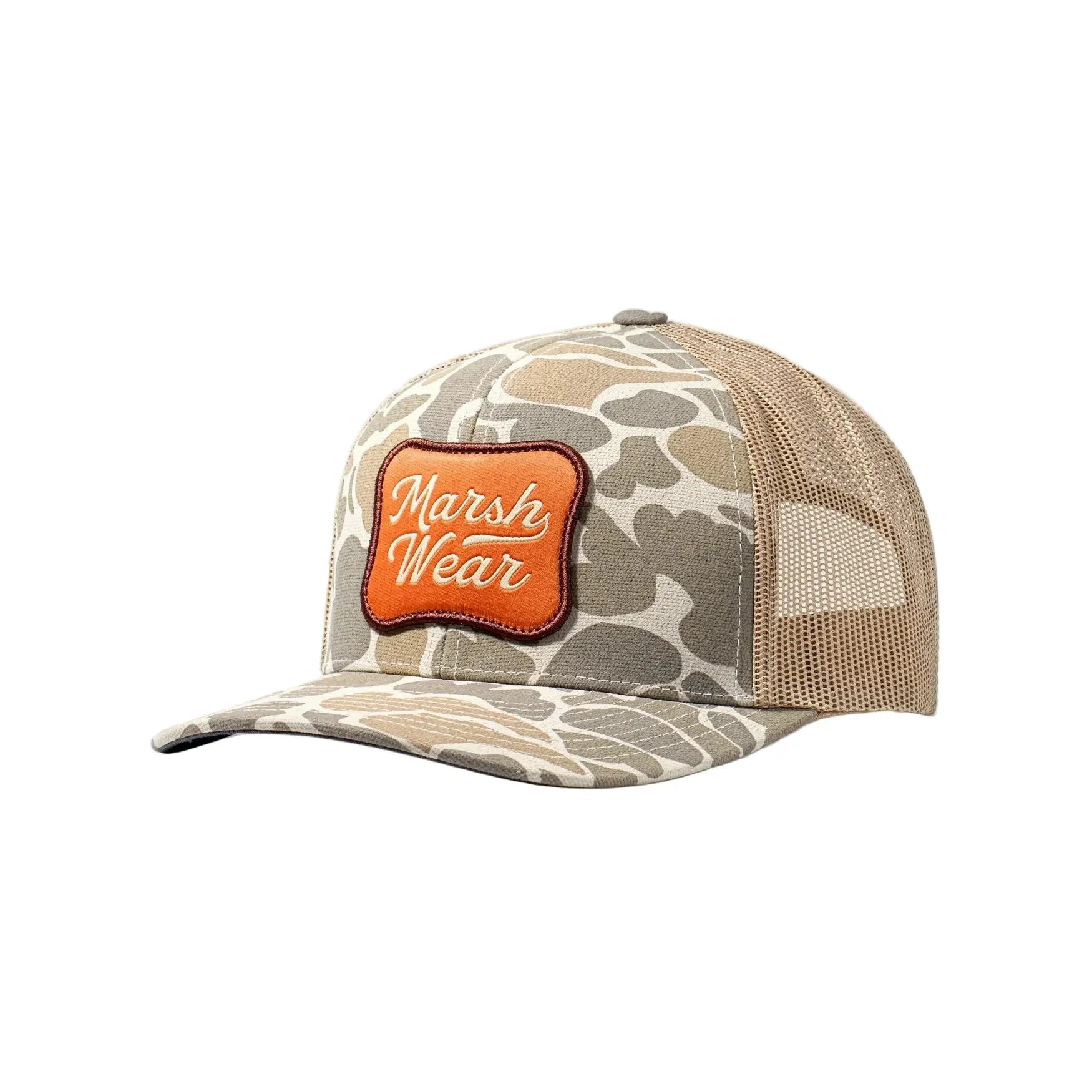 Men's Marsh Wear Khaki Mallard Camo Roadside Trucker Hat MWC1070-KHMC
