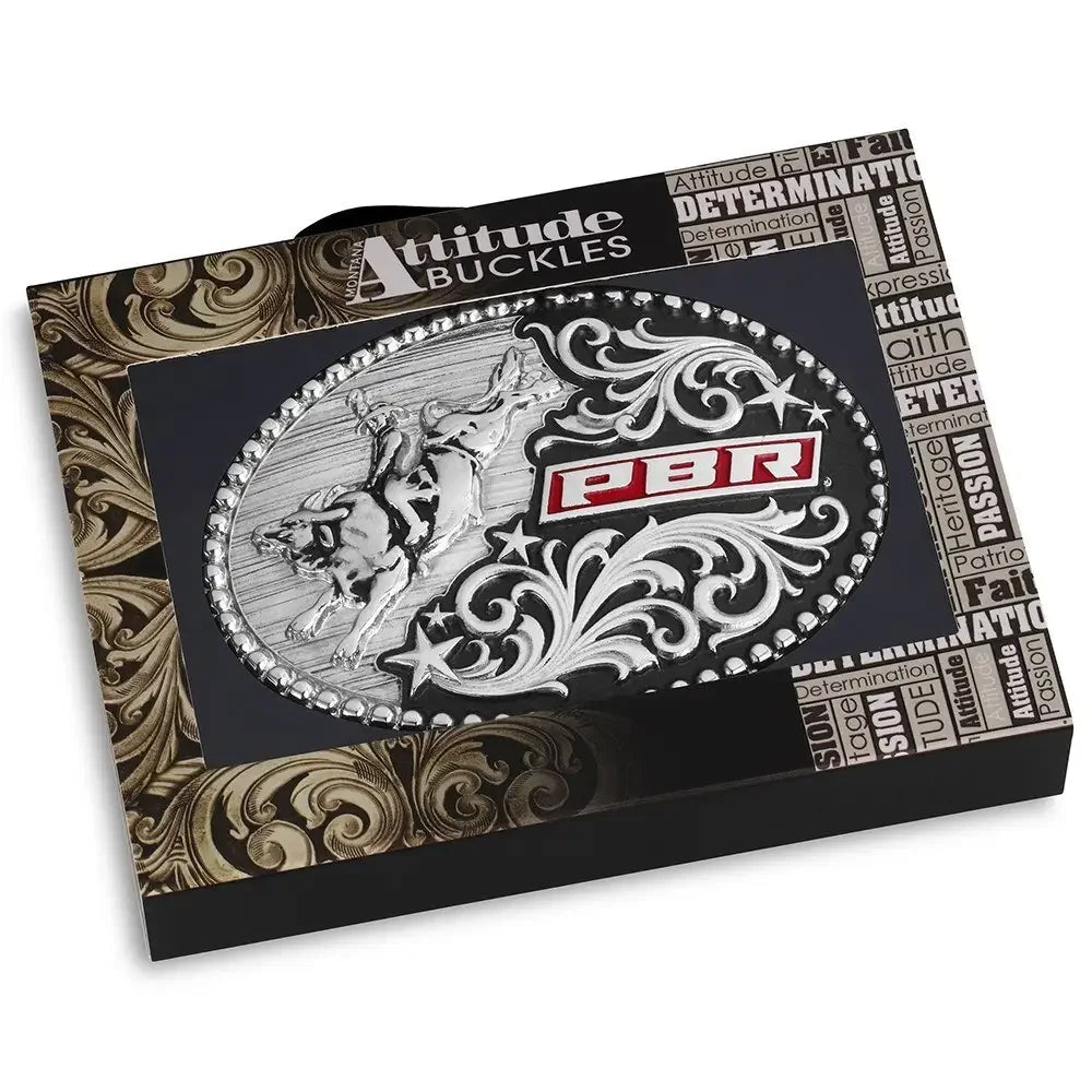Men's Montana Attitude Eight SEconds Style PBR Buckle A1092PBR