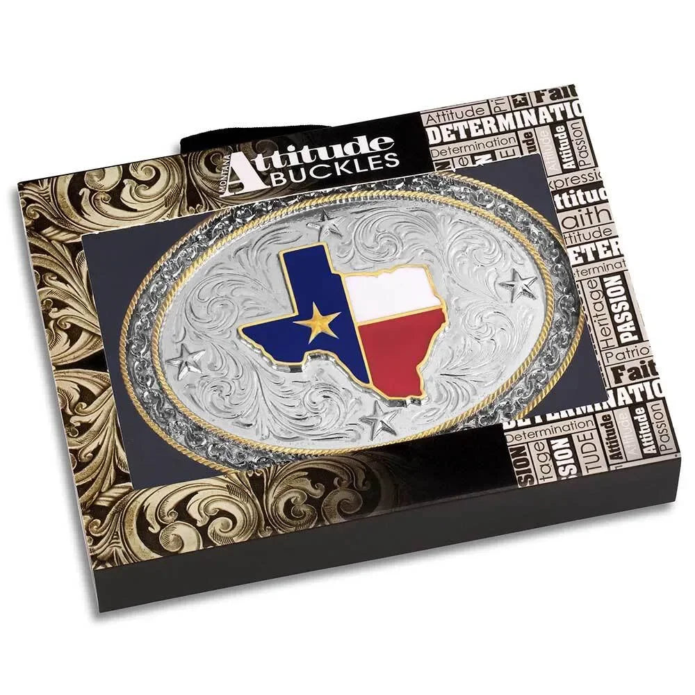 Men's Montana Attitude Lone Star Pride Buckle A1082P