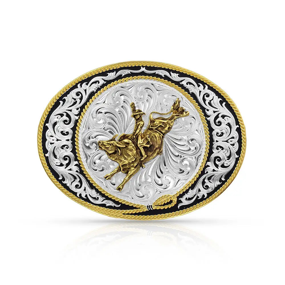 Men's Montana Silversmith Ranch Rope Bull Rider Buckle 6190-528