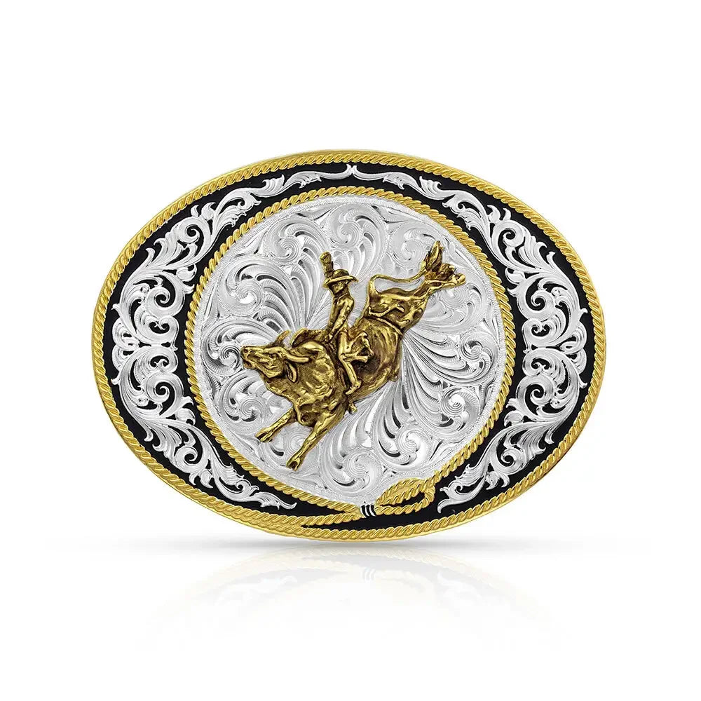 Men's Montana Silversmith Ranch Rope Bull Rider Buckle 6190-528