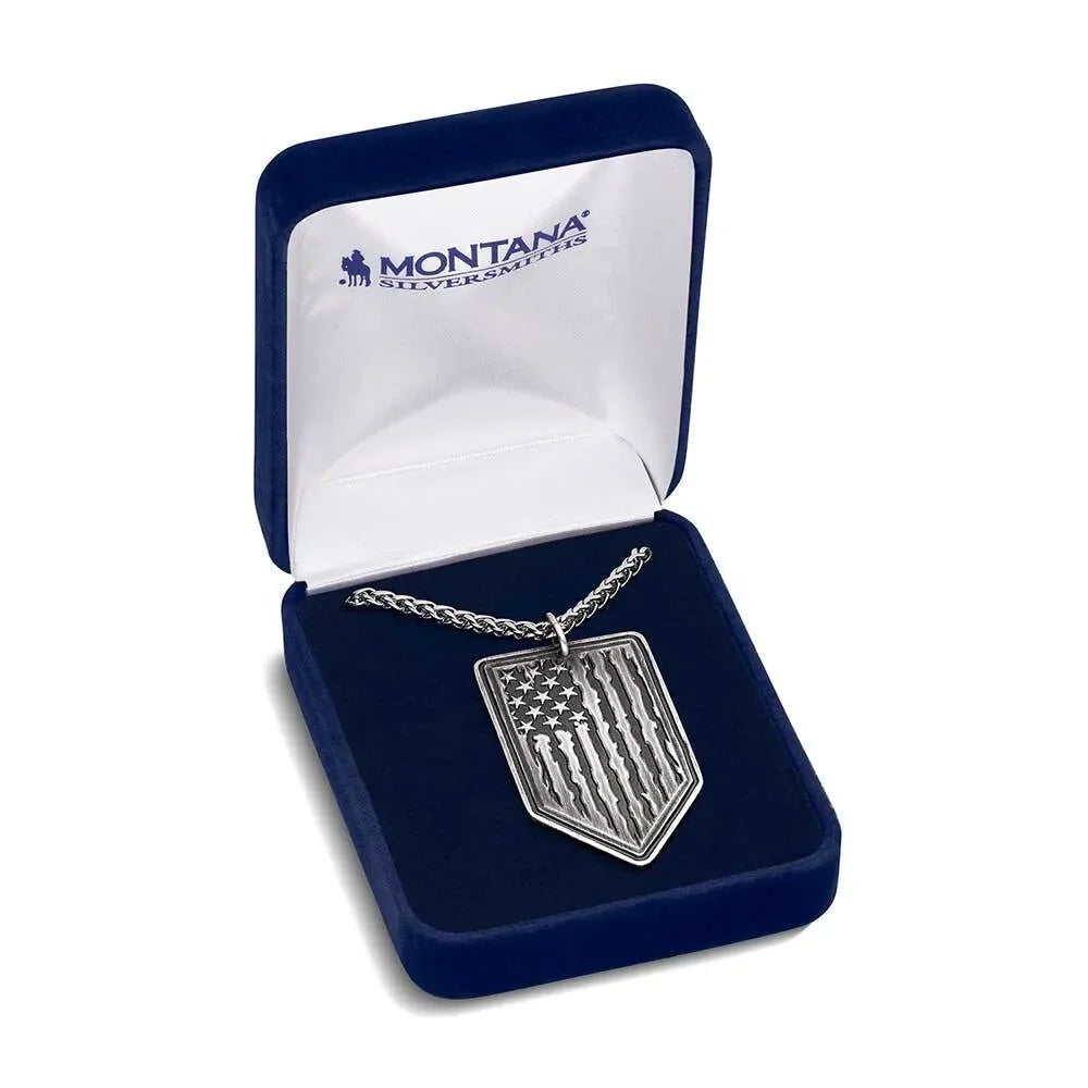 Men's Montana Silversmiths American Made Strength Necklace AMNC5911MA