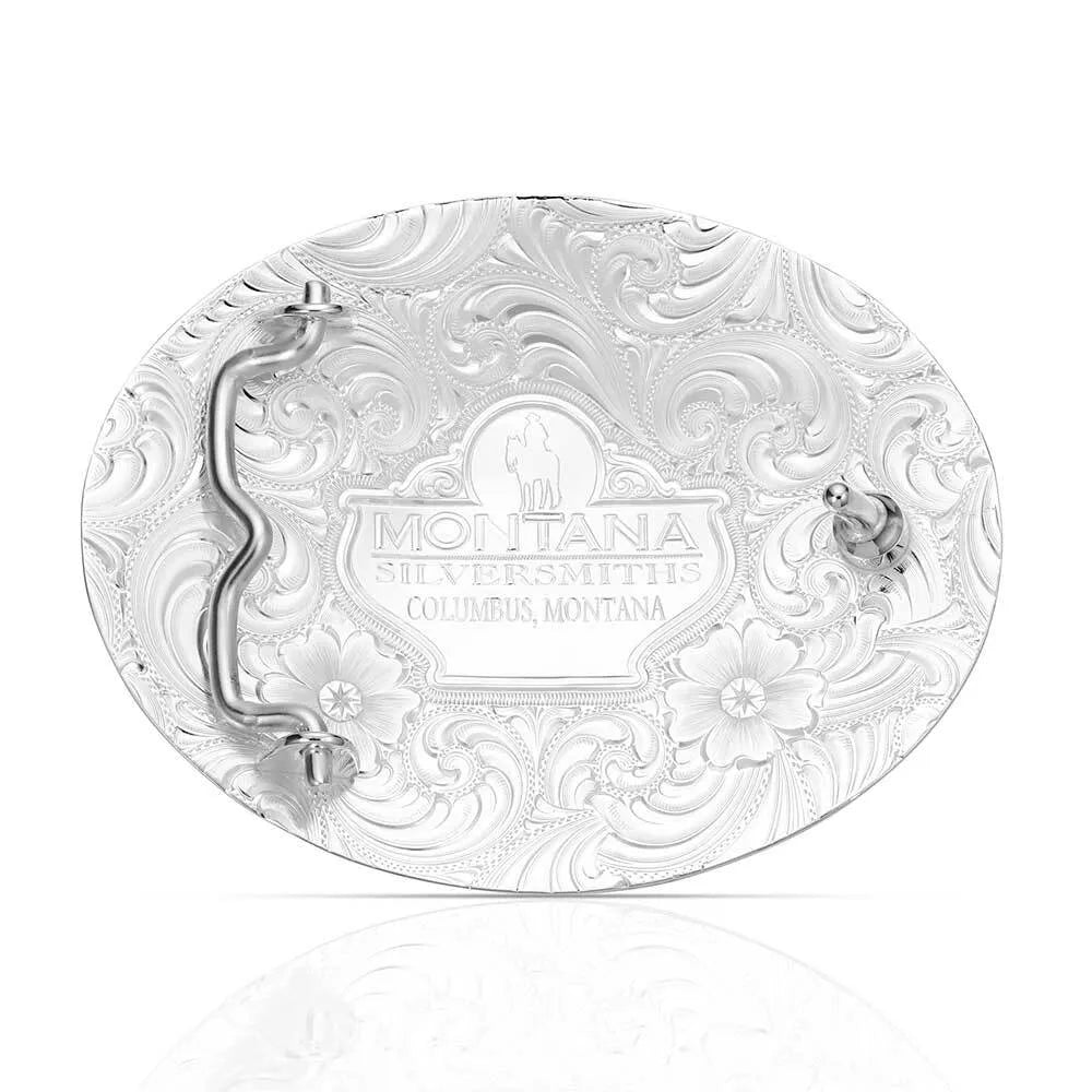 Men's Montana Silversmiths Aztec Buckle With Ranch Bucking Horse 56200-422