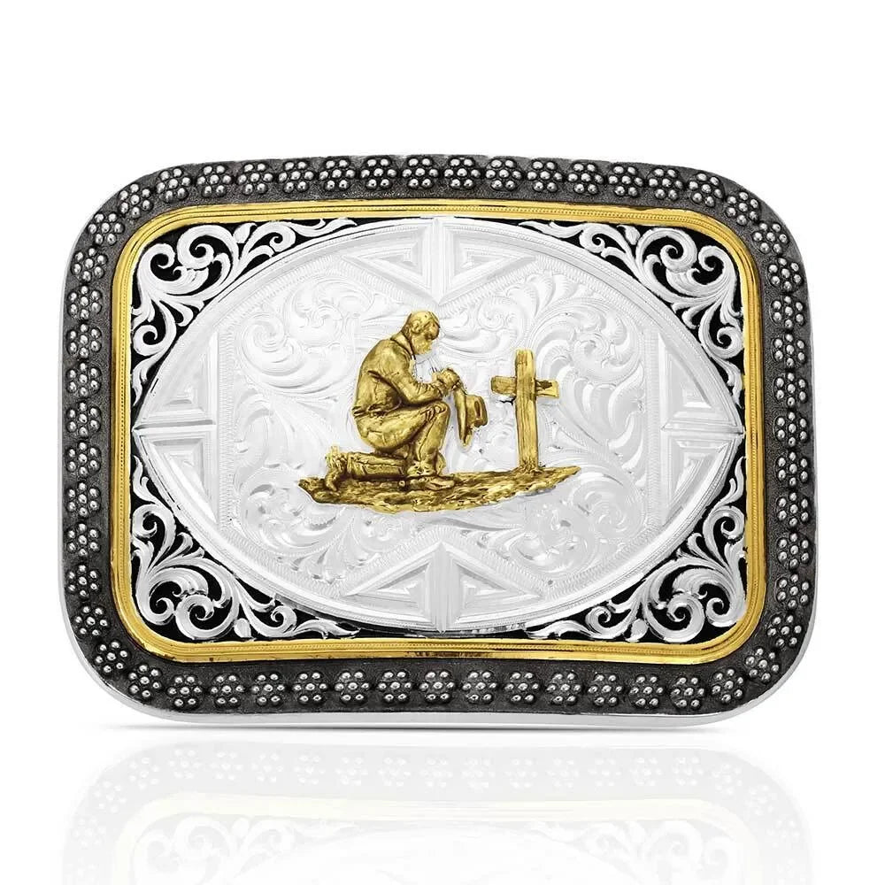 Men's Montana Silversmiths Desert Sky Buckle With Praying Cowboy 56400-917M
