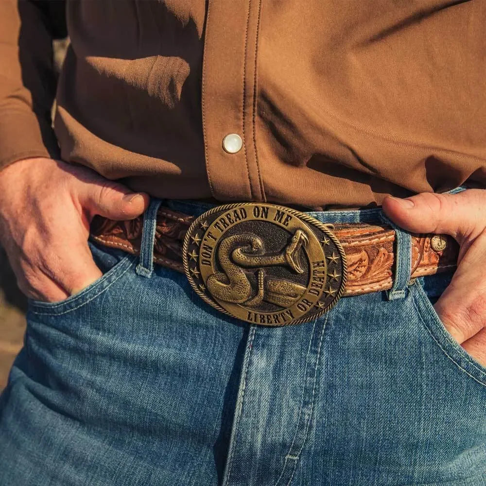 Men's Montana Silversmiths Liberty or Death Heritage Buckle A1064C