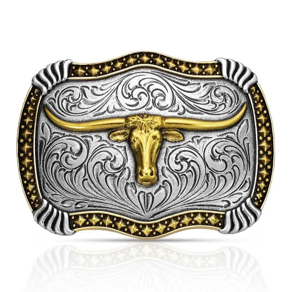 Men's Montana Silversmiths Longhorn Legacy Buckle A1072P – Crazy