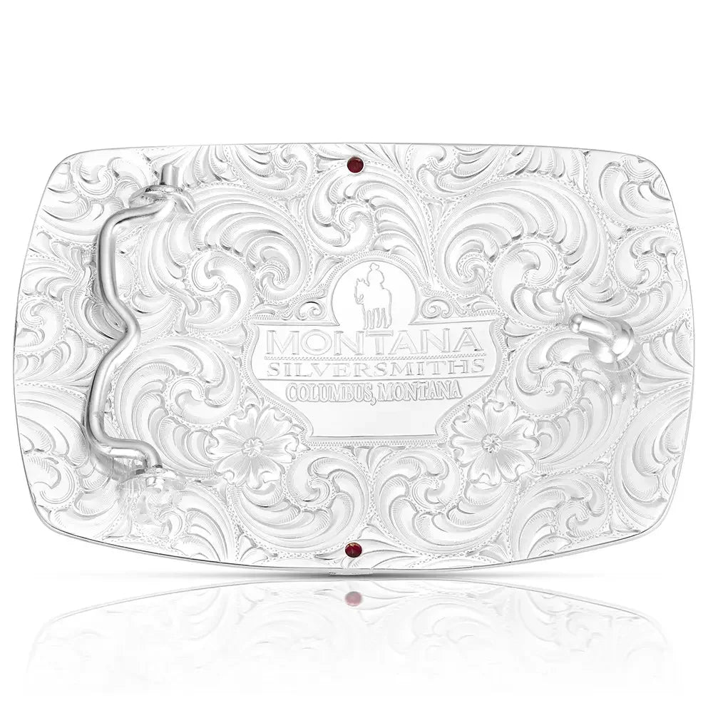 Men's Montana Silversmiths Midnight Range Buckle with Praying Cowboy 58410-731M