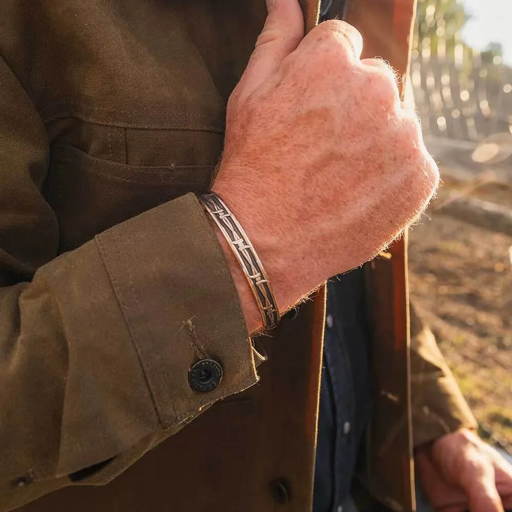 Men's Montana Silversmiths Riding Fences Bracelet BC6278RG