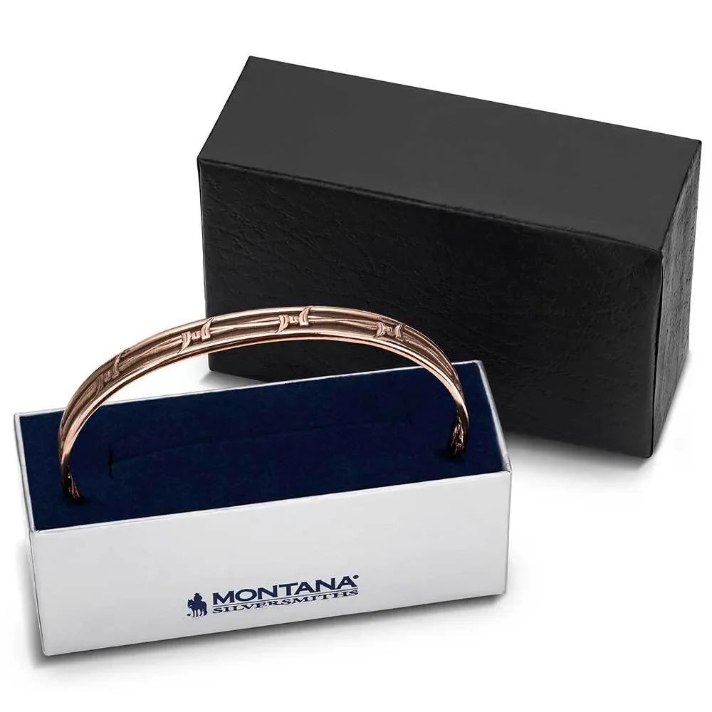 Men's Montana Silversmiths Riding Fences Bracelet BC6278RG