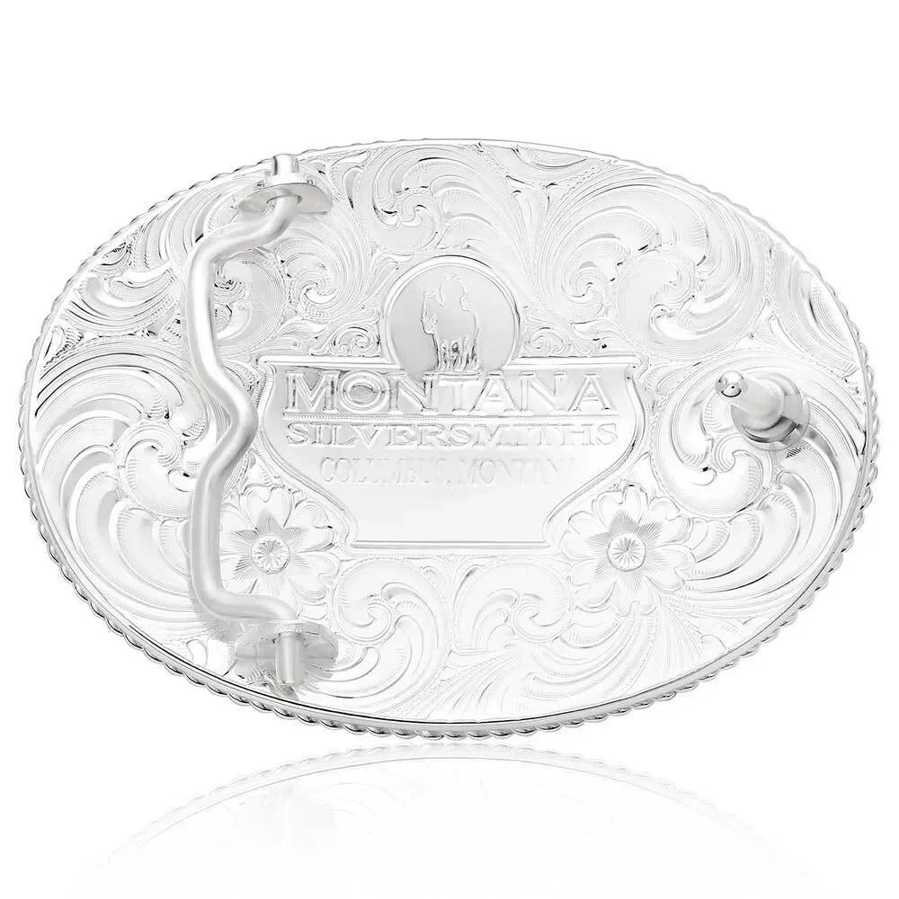 Men's Montana Silversmiths Rosebud Legacy Buckle With Galloping Horse 1256-463