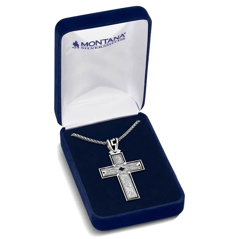 Men's Montana Silversmiths Southwest Horizon Cross Necklace NC6171