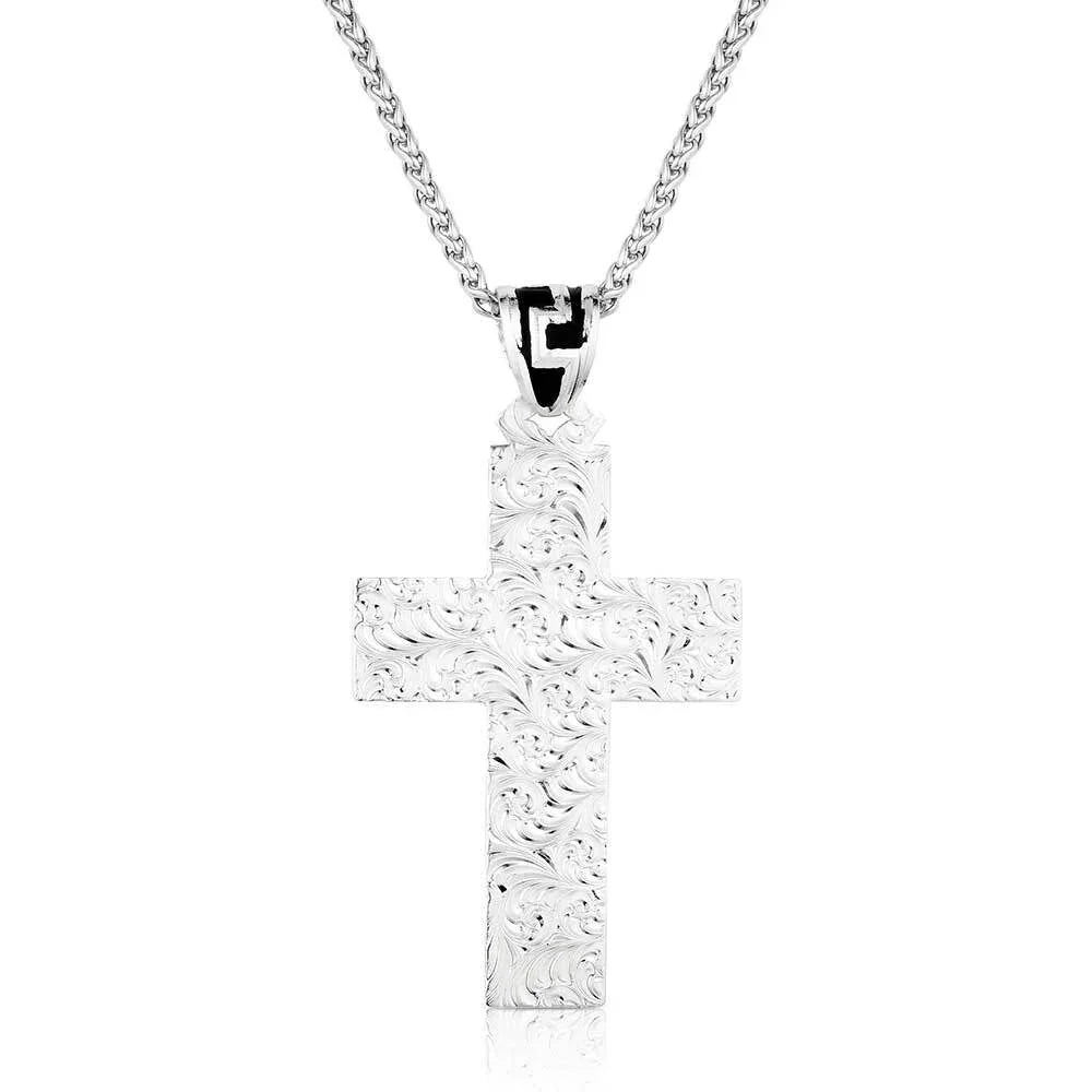 Men's Montana Silversmiths Southwest Horizon Cross Necklace NC6171