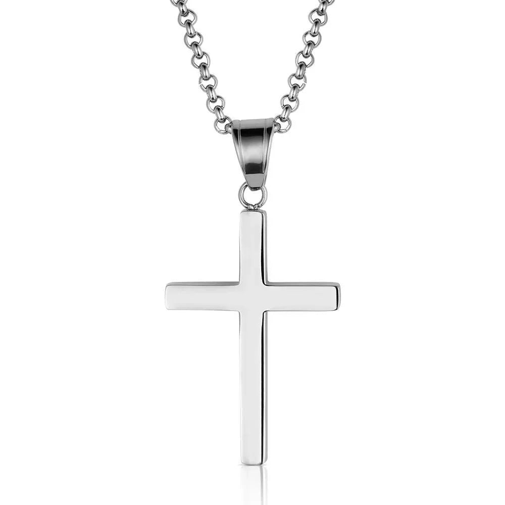 Men's Montana Silversmiths Stronghold Cross Necklace NC6580