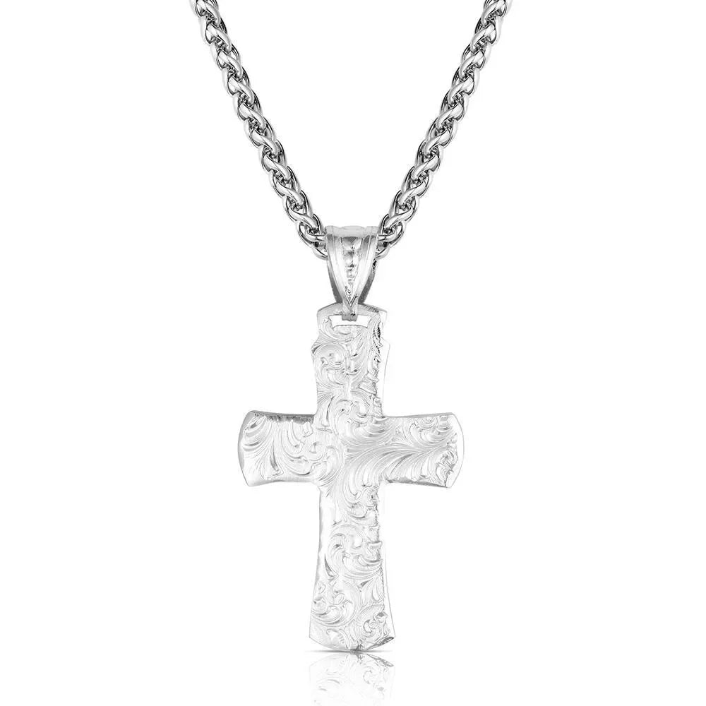 Men's Montana Silversmiths Sundown Ridge Cross Necklace NC6506