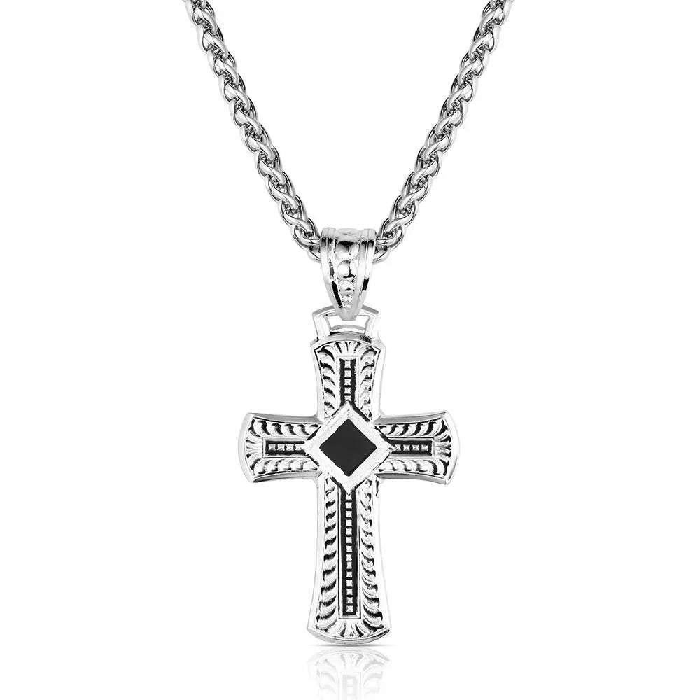 Men's Montana Silversmiths Sundown Ridge Cross Necklace NC6506