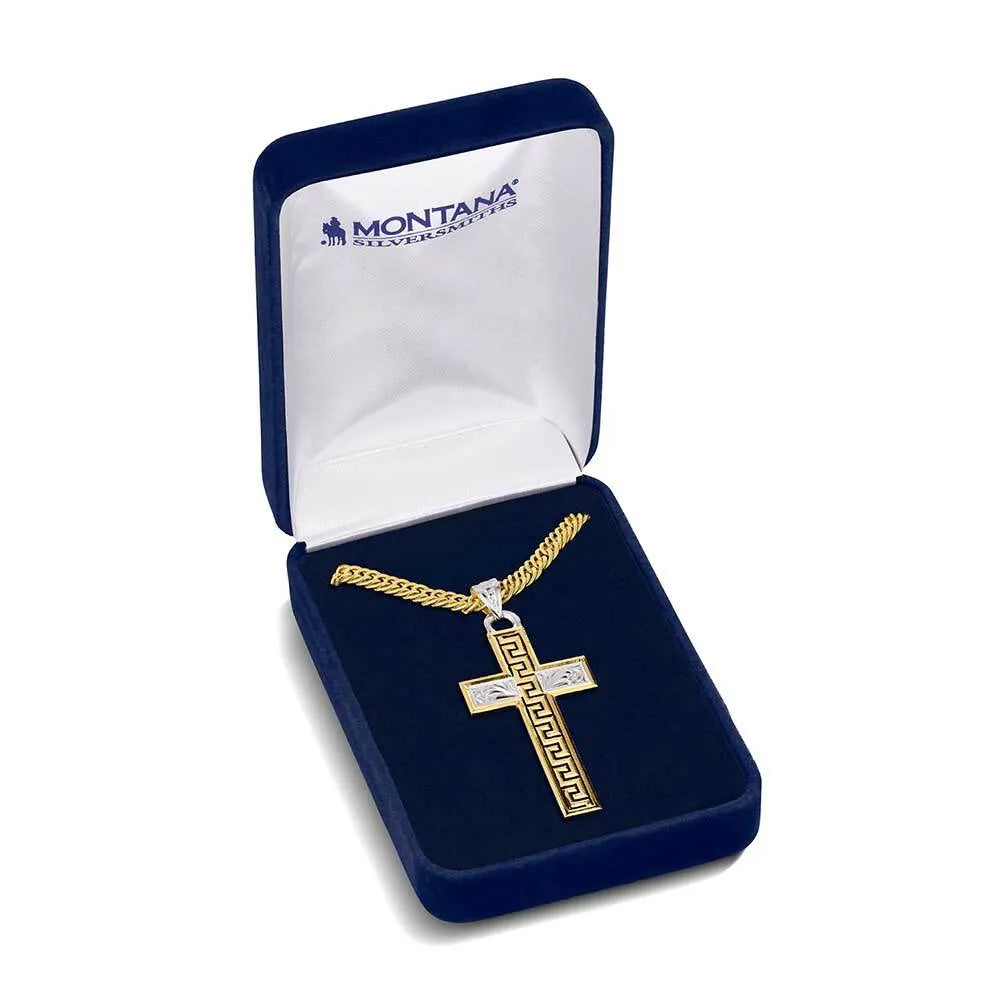 Men's Montana Silversmiths Sunrise Mesa Cross Necklace NC5913