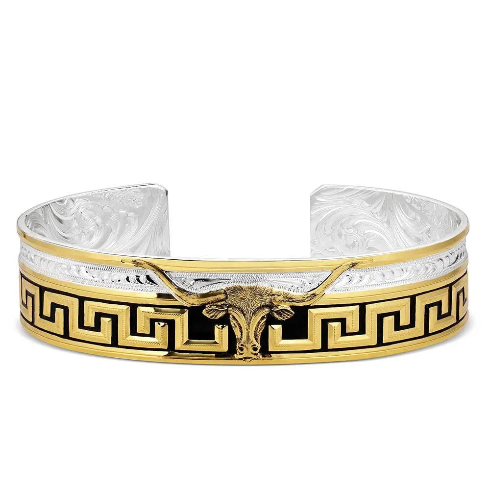 Men's Montana Silversmiths Sunrise Mesa Longhorn Cuff Bracelet BC5912