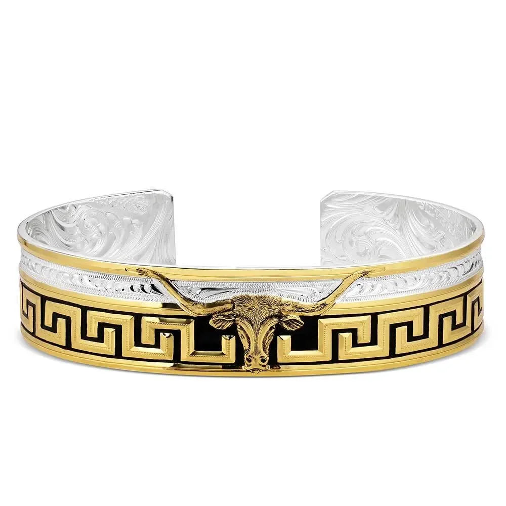 Men's Montana Silversmiths Sunrise Mesa Longhorn Cuff Bracelet BC5912