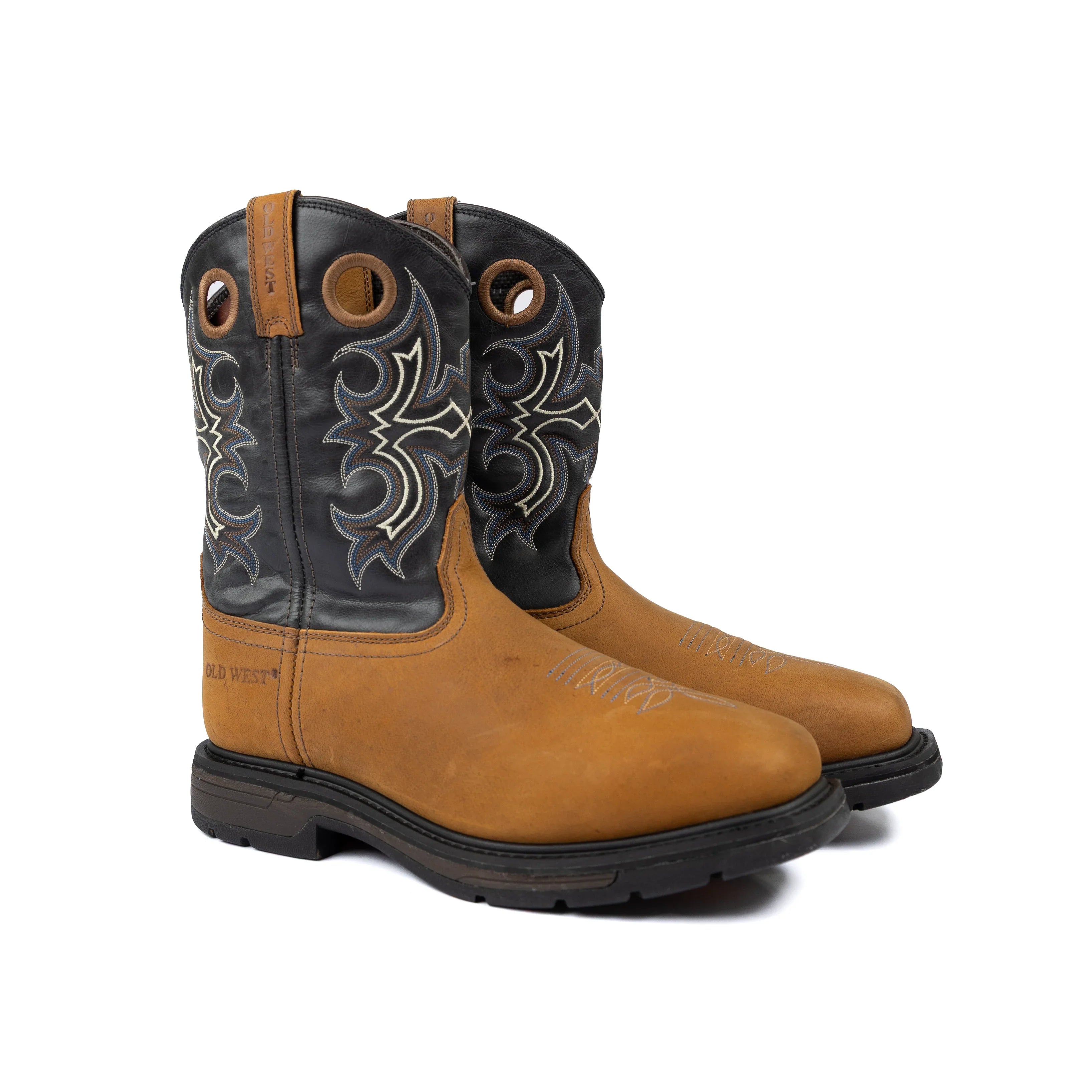 Men's Old West Square Toe Lug Sole Boots 98413