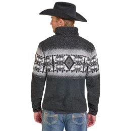 Men's Panhandle Fleece Border Aztec Pullover DM91C06185