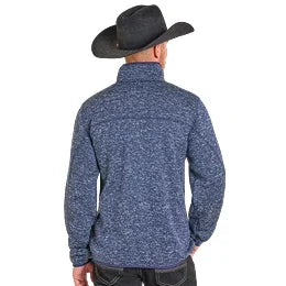 Men's Panhandle Melange Henley Pullover DM91C06179