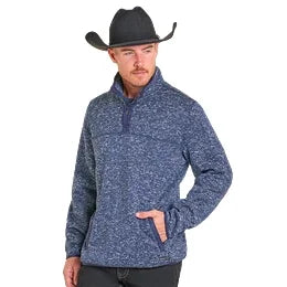 Men's Panhandle Melange Henley Pullover DM91C06179