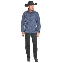 Men's Panhandle Melange Henley Pullover DM91C06179