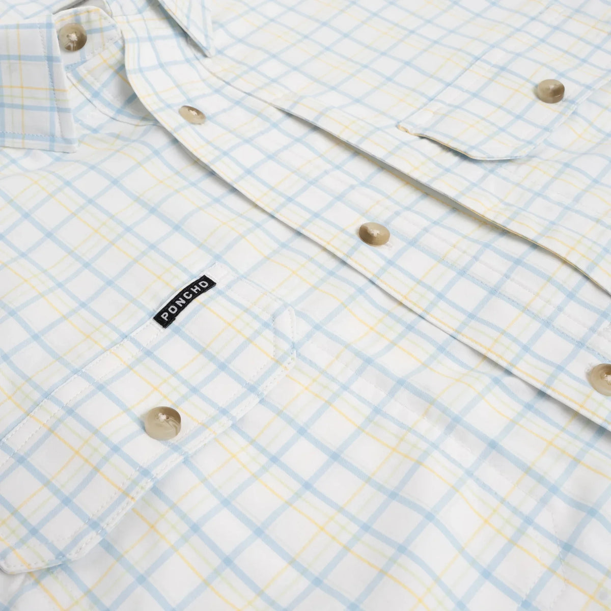 Men's Poncho Bird Island Button Up Shirt - Crazy House Western Wear