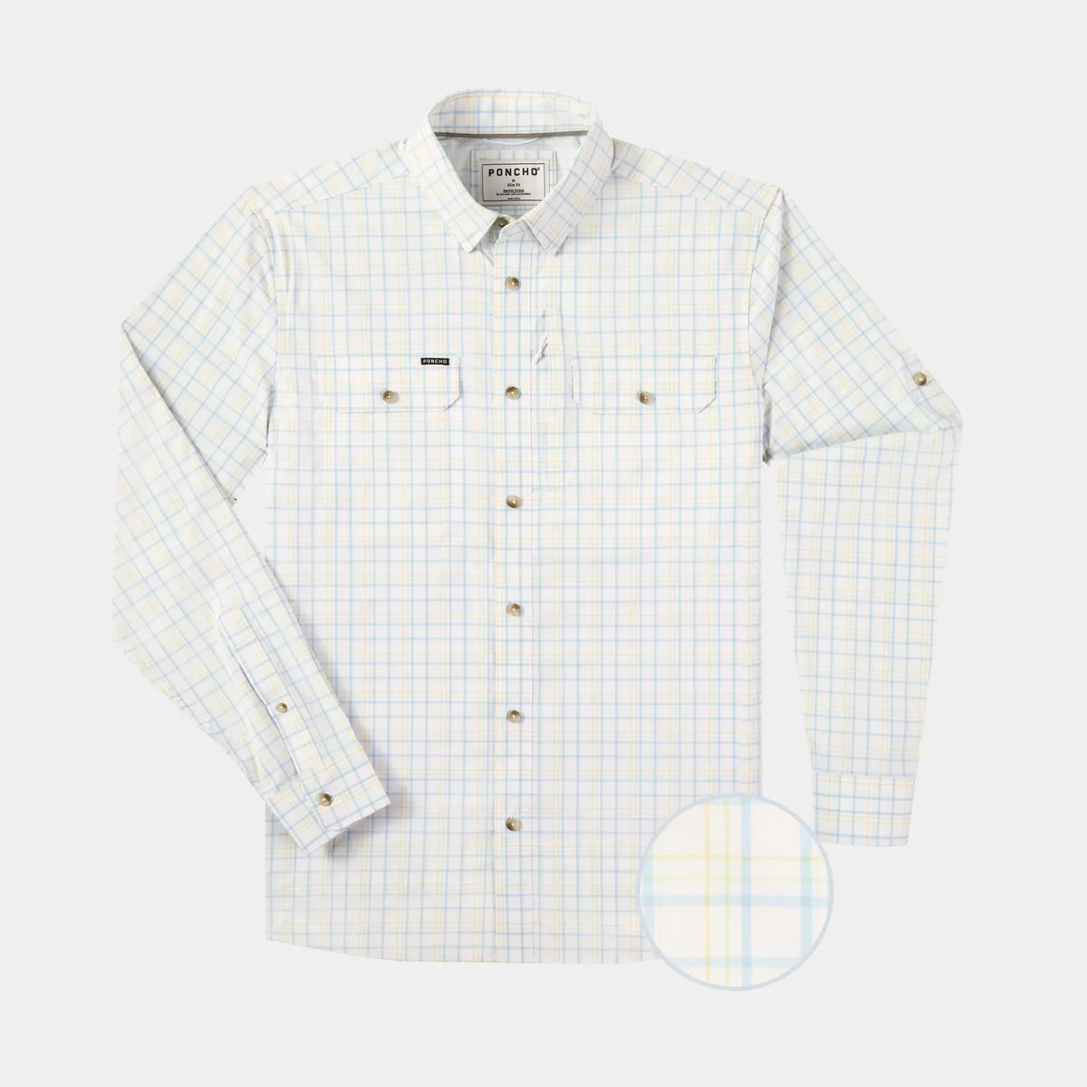 Men's Poncho Bird Island Button Up Shirt - Crazy House Western Wear