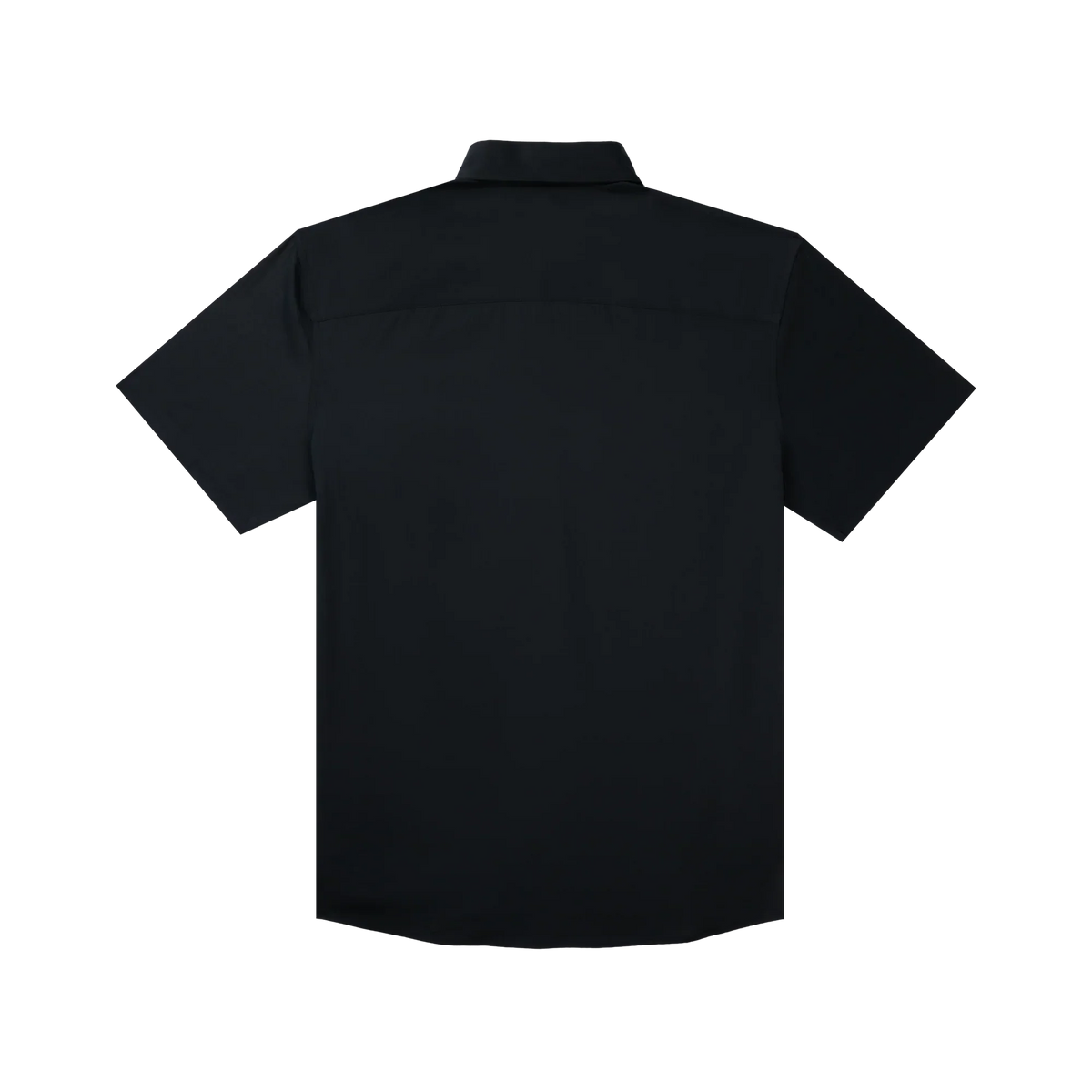 Men's Poncho Black "The Smokestack" Short Sleeve Button Up