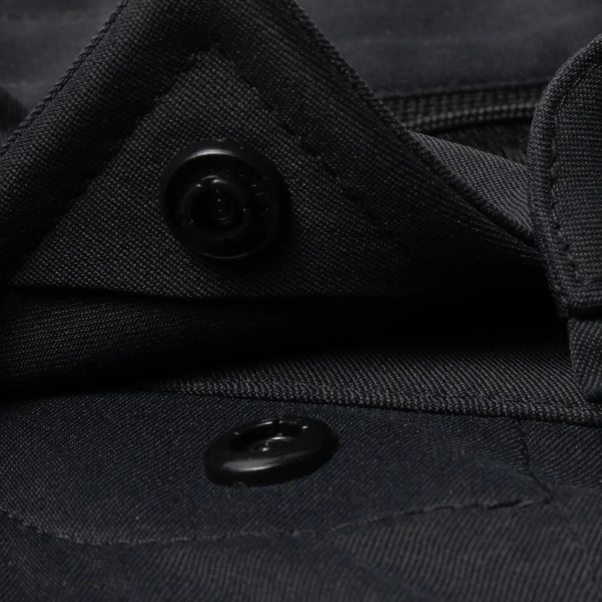 Men's Poncho Black "The Smokestack" Short Sleeve Button Up