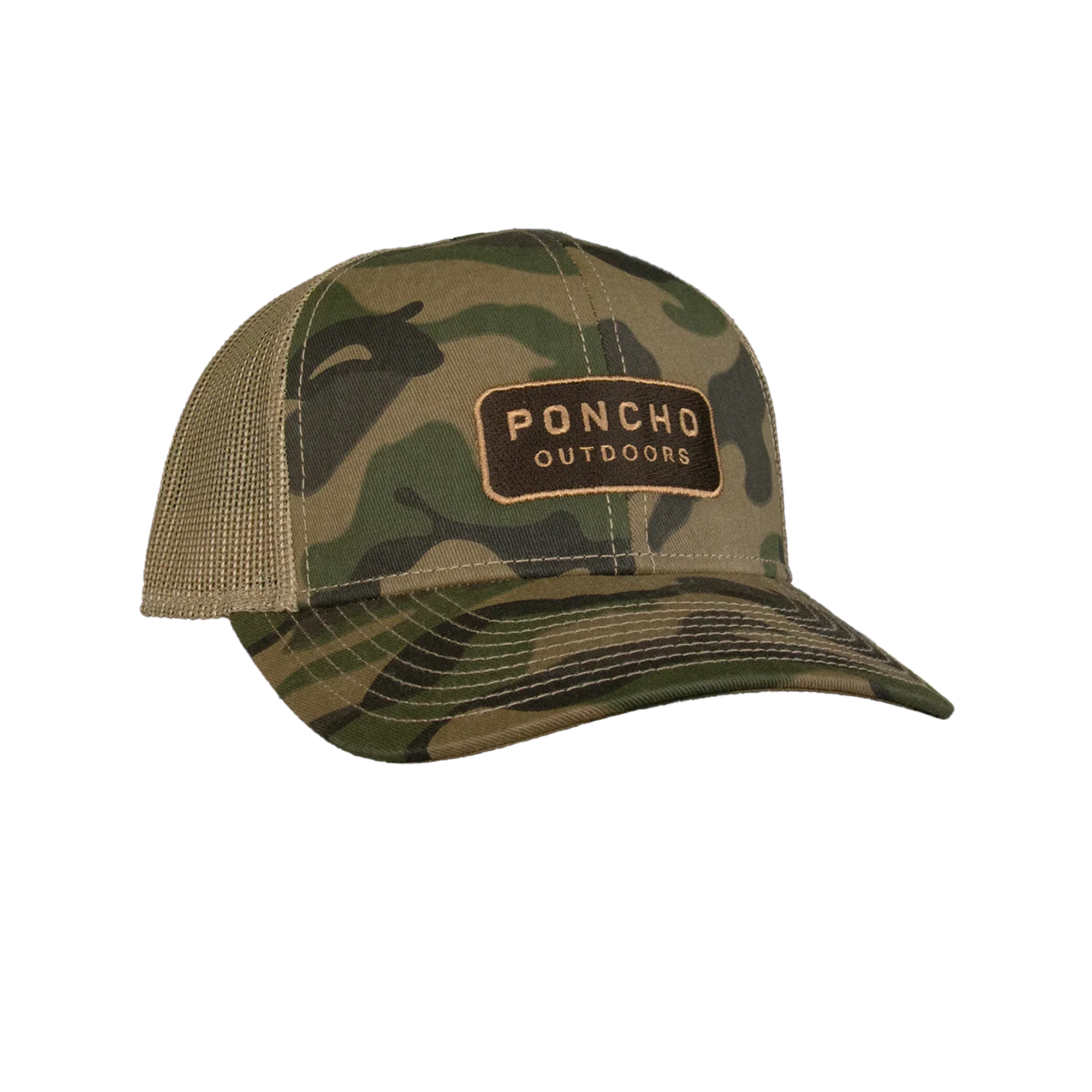 Men's Poncho Camo Trucker Cap