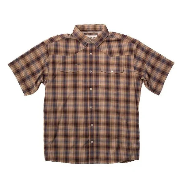 Men's Poncho Plaid Pearl Snap Shirt Dalhart-Plaid - Crazy House Western Wear