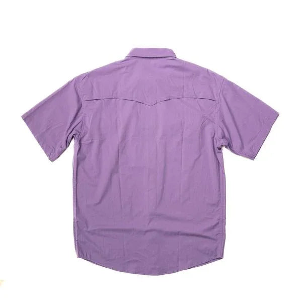 Men's Poncho Purple Pearl Snap Shirt Railhead-Prpl - Crazy House Western Wear