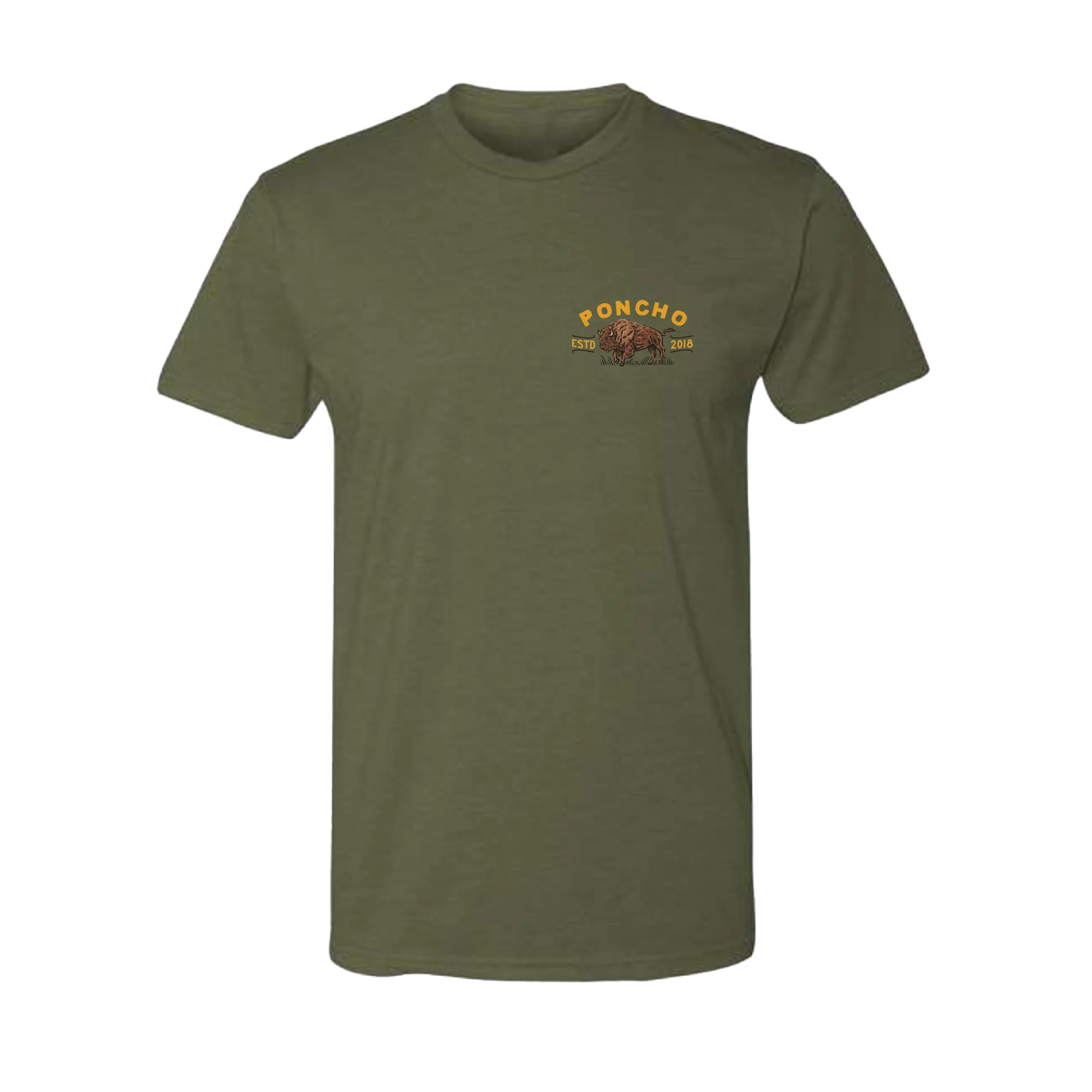 Men's Poncho "Roaming Bison Tee"
