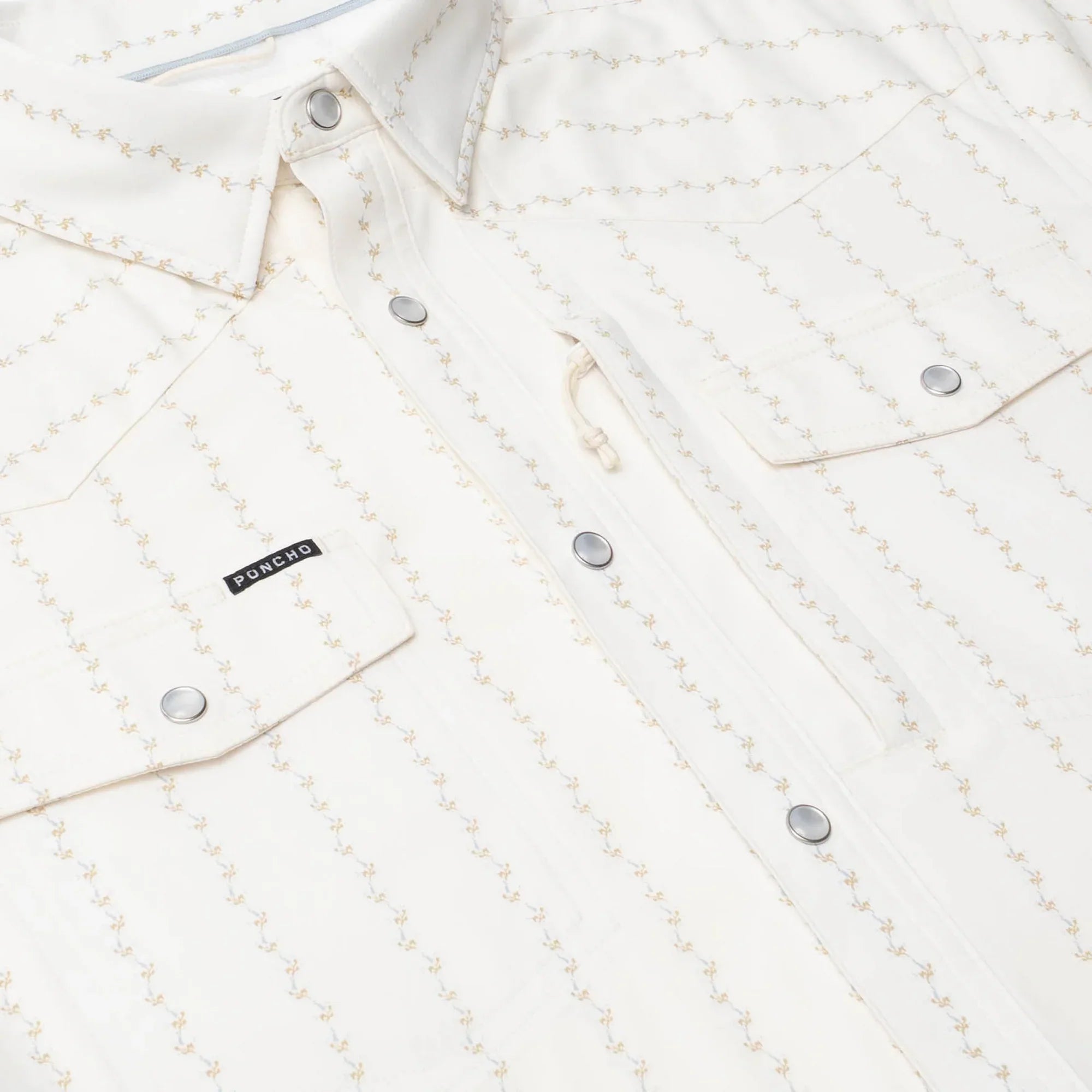 Men's Poncho Short Sleeve "The 1836" Snap Up Shirt