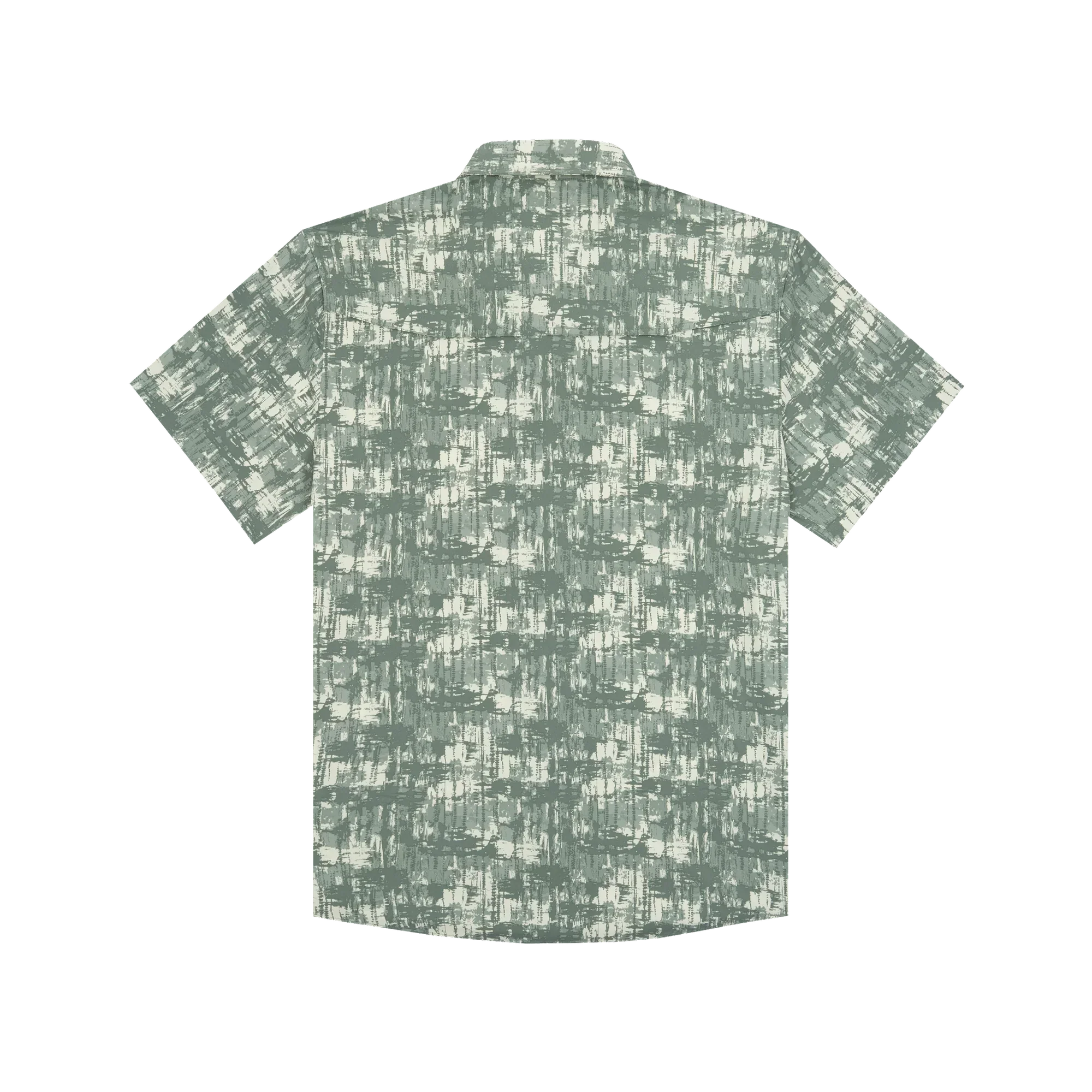 Men's Poncho Short Sleeve "The Chicken On A Hook" Button Up Shirt
