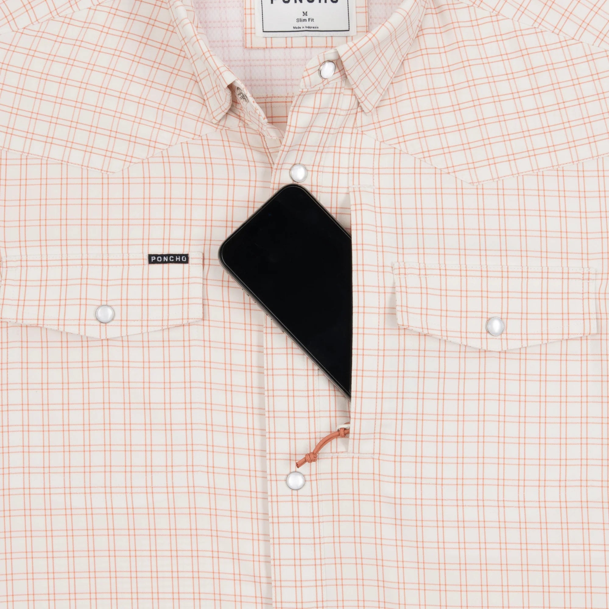 Men's Poncho Short Sleeve "The Etouffee" Button Up Shirt