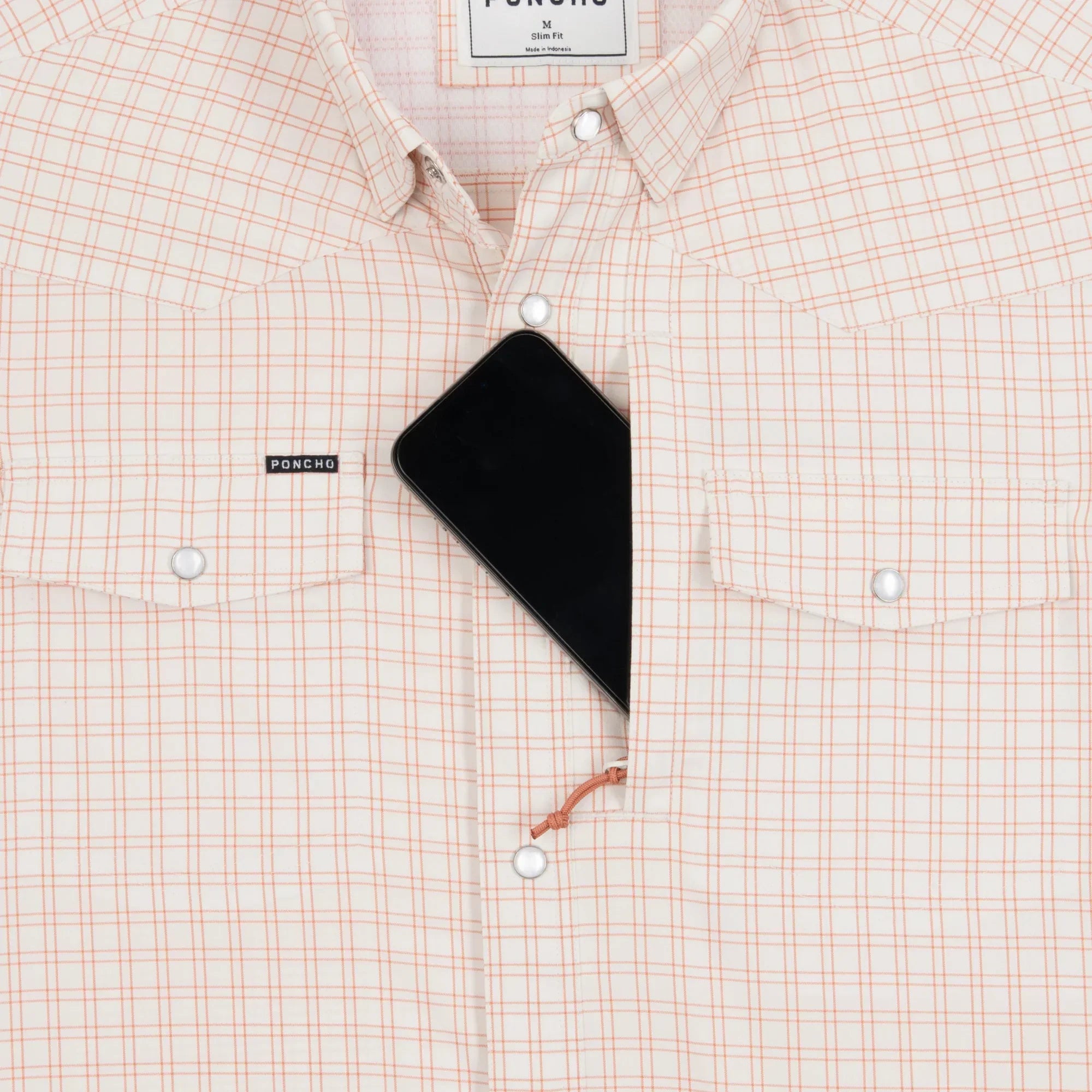 Men's Poncho Short Sleeve "The Etouffee" Button Up Shirt