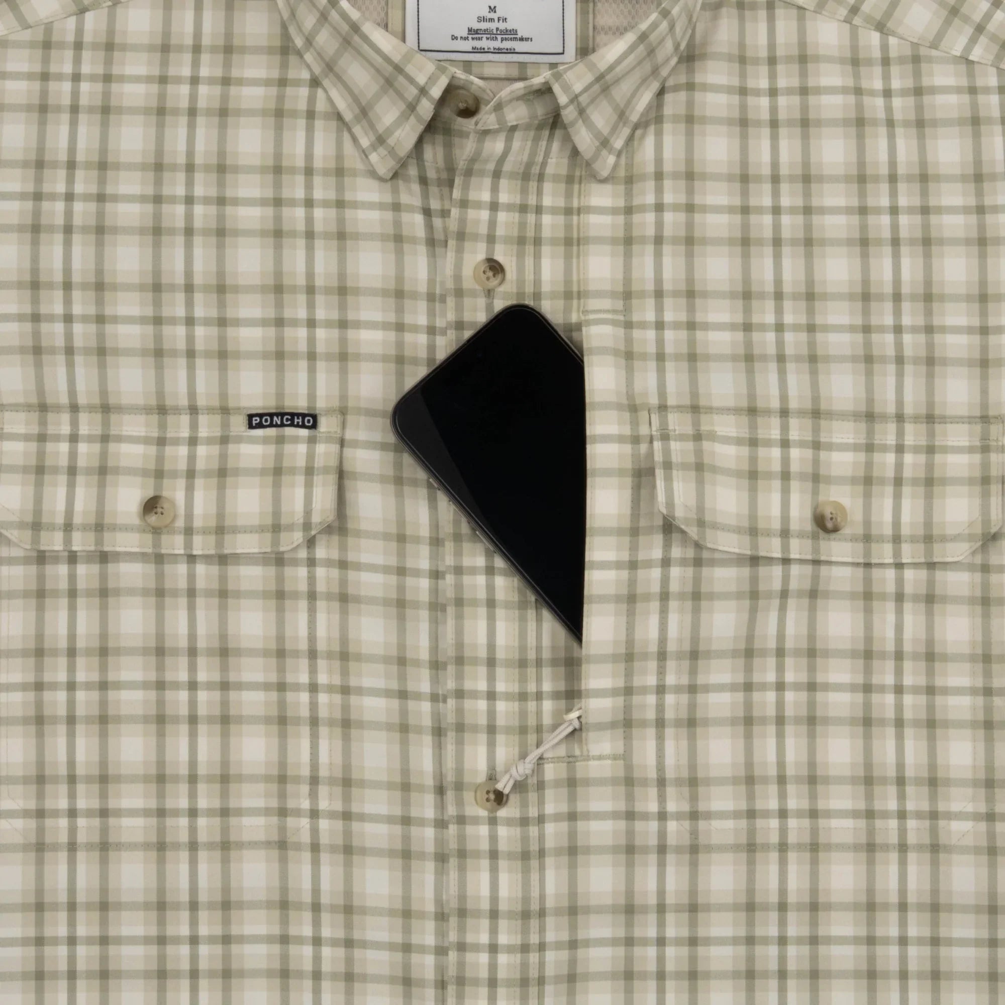 Men's Poncho Short Sleeve "The Everglades" Button Up Shirt