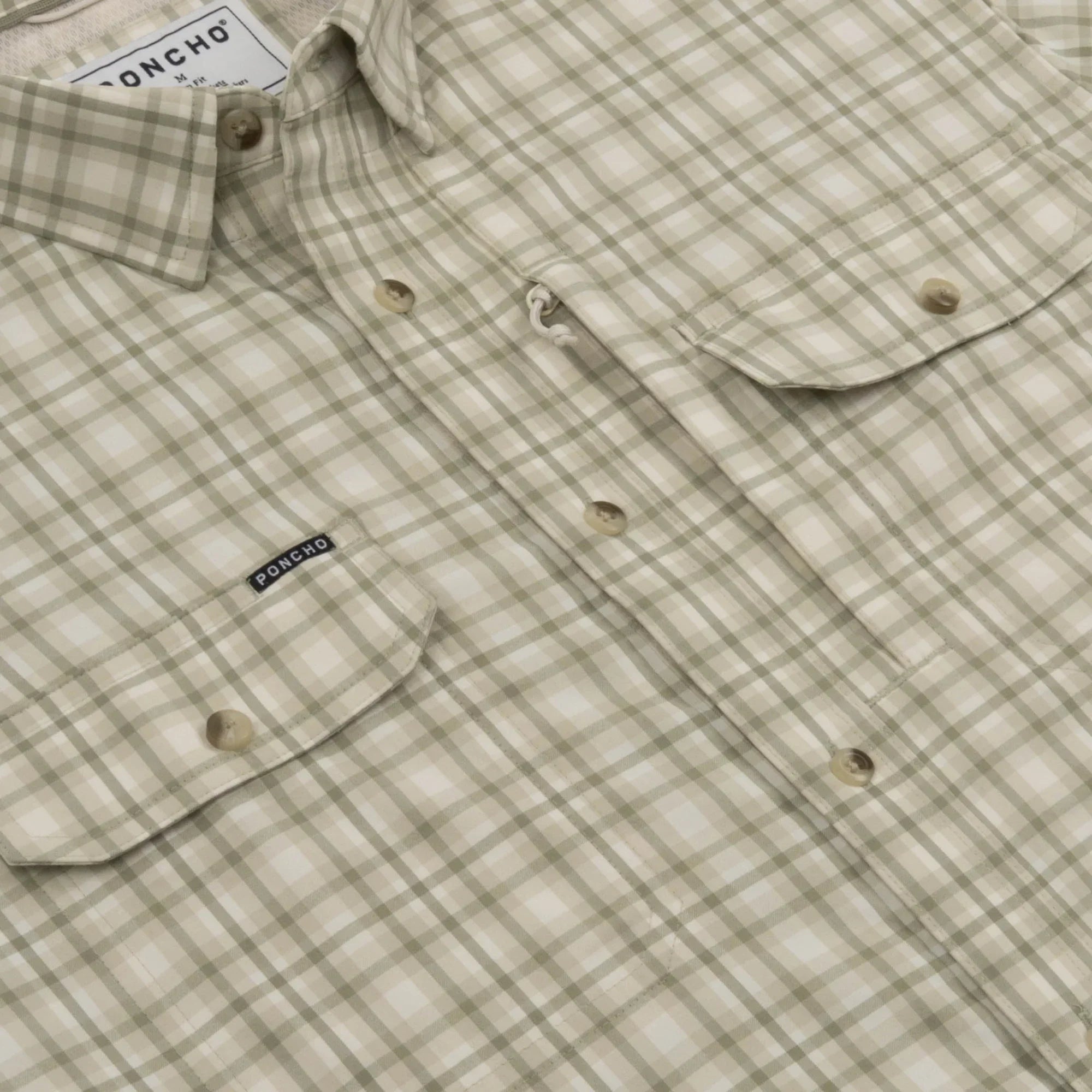 Men's Poncho Short Sleeve "The Everglades" Button Up Shirt