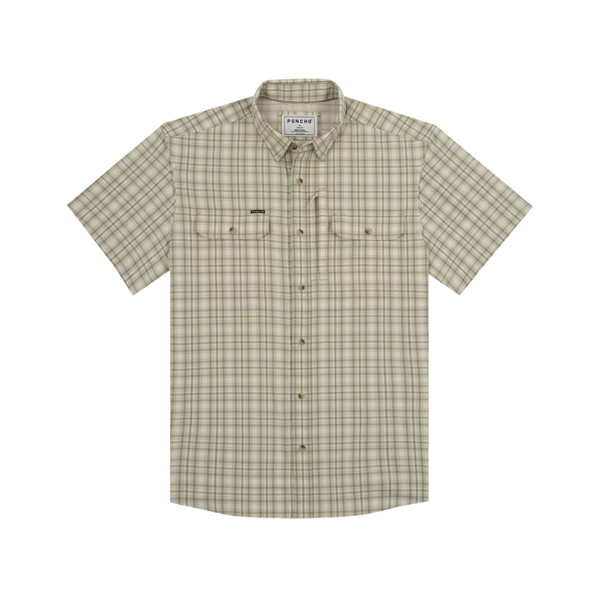 Men's Poncho Short Sleeve "The Everglades" Button Up Shirt