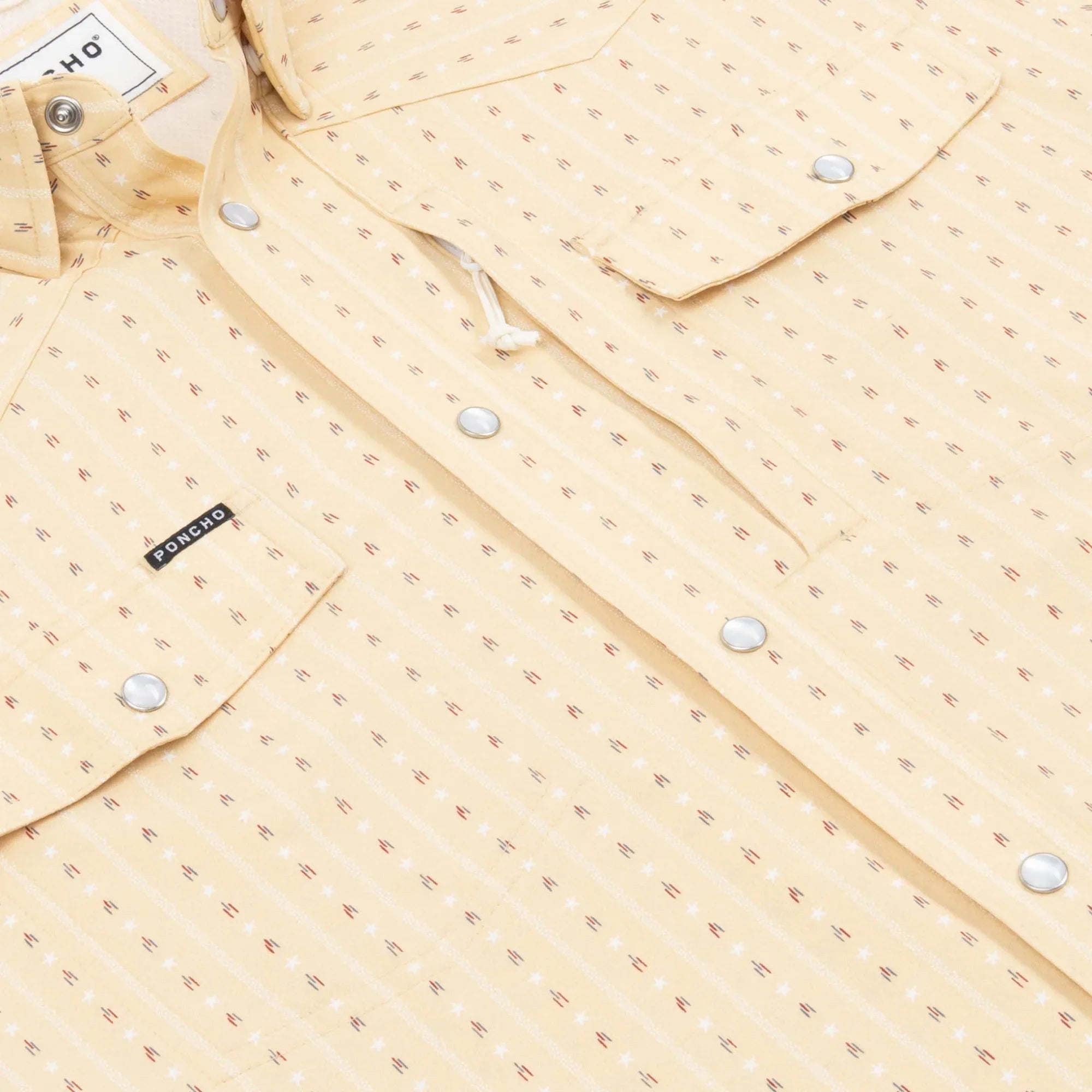 Men's Poncho Short Sleeve "The Liberty Bell" Snap Shirt