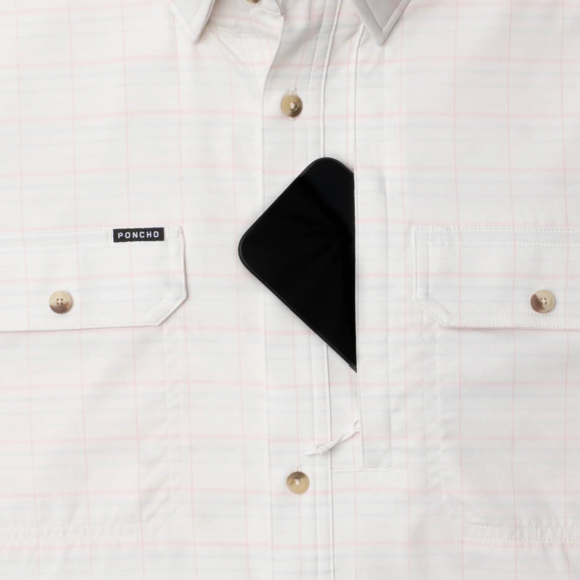 Men's Poncho Short Sleeve "The Suwannee" Button Up Shirt
