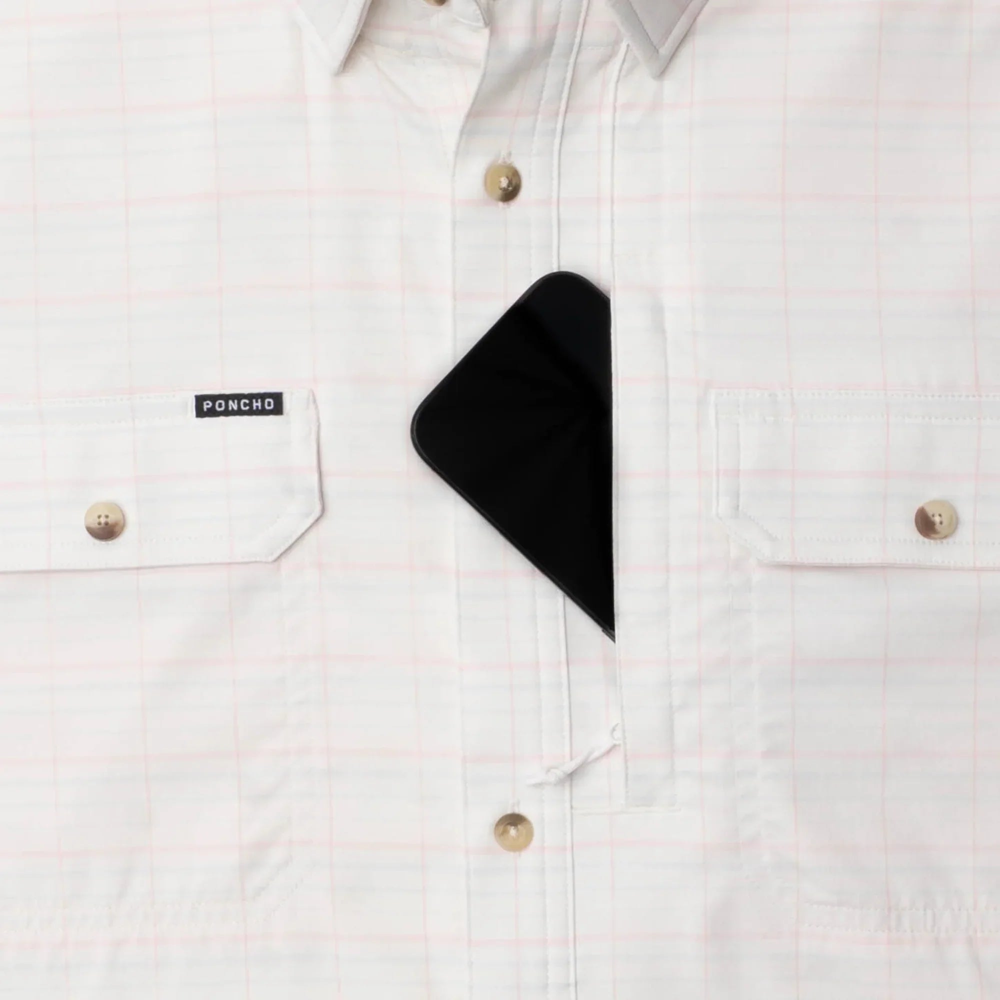 Men's Poncho Short Sleeve "The Suwannee" Button Up Shirt