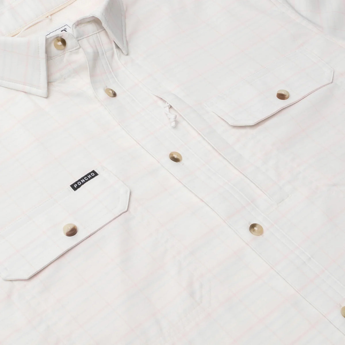 Men's Poncho Short Sleeve "The Suwannee" Button Up Shirt