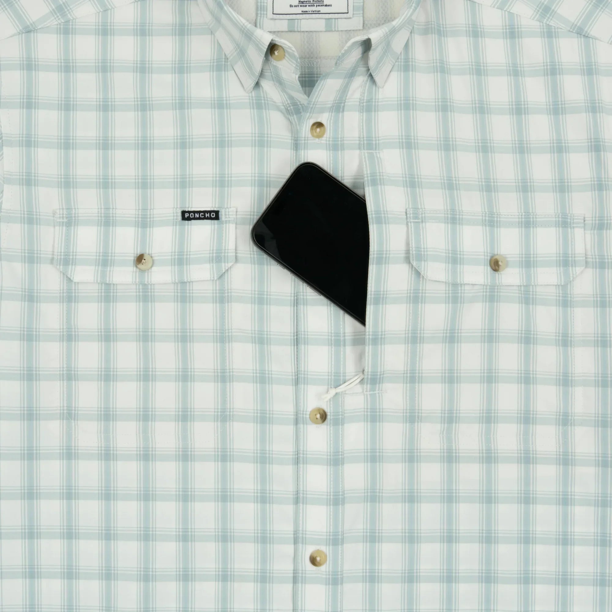 Men's Poncho "The 10 Weight" Short Sleeve Button Up Shirt