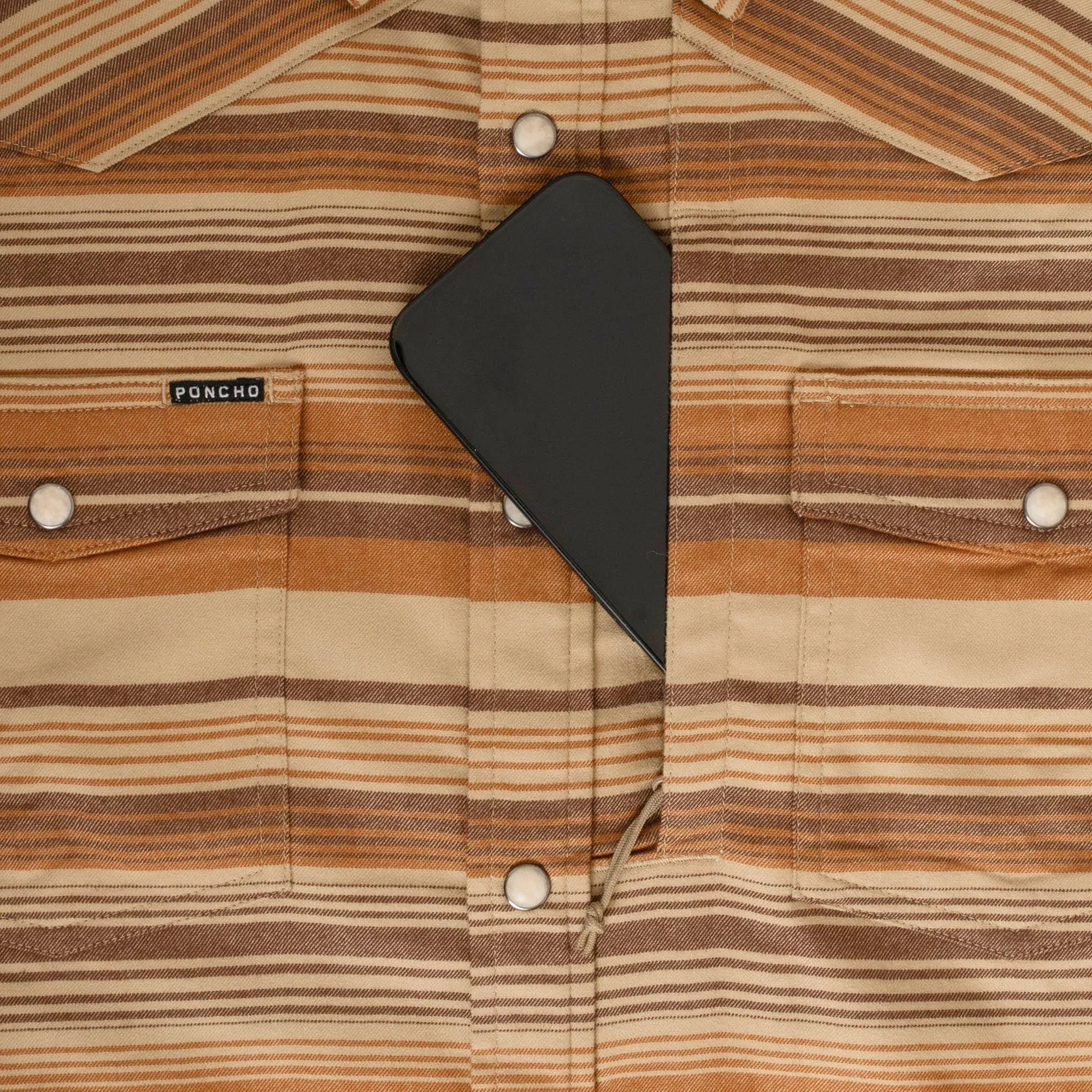 Men's Poncho "The Adobo" Long Sleeve Snap Up Shirt